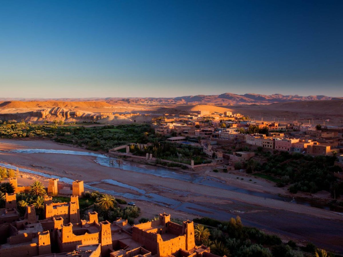 view from above ouarzazate
